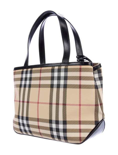 burberry small nova check tote bag with zipper|burberry nova check handbag.